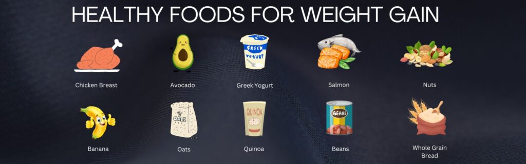 Healthy foods for gain weight